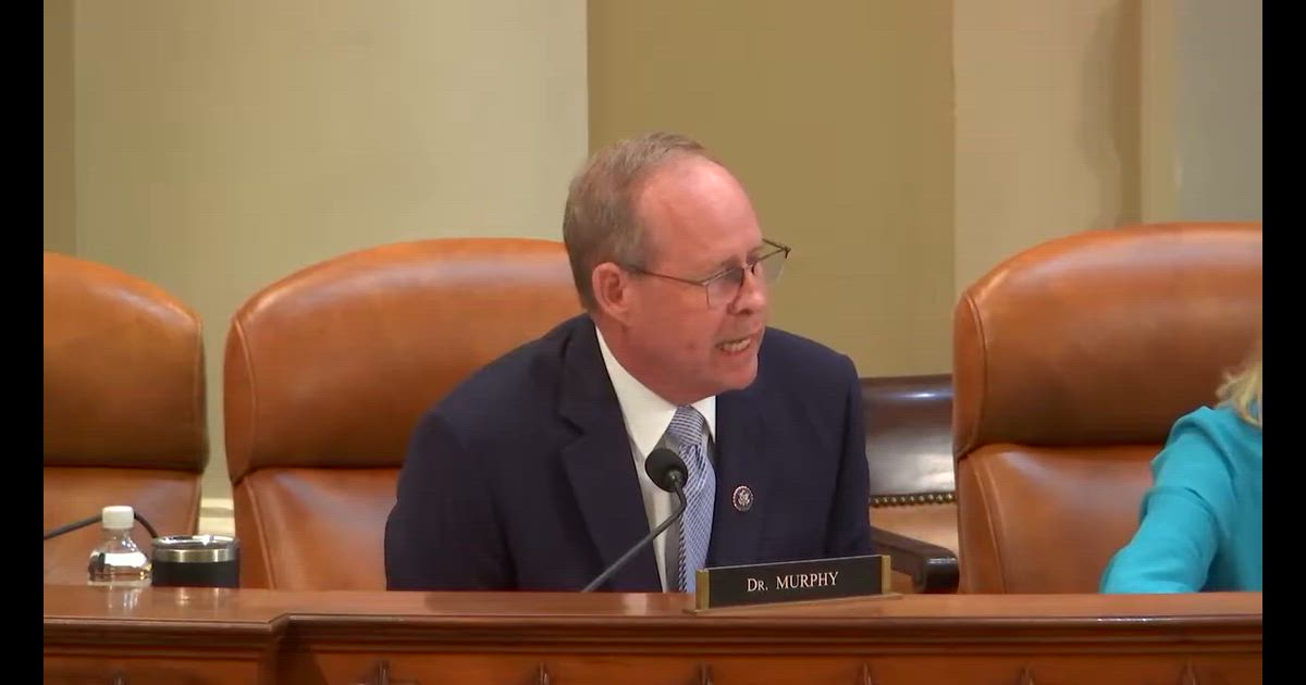 Watch: Rep. Murphy on hospital transparency, Ways and Means markup, July 1