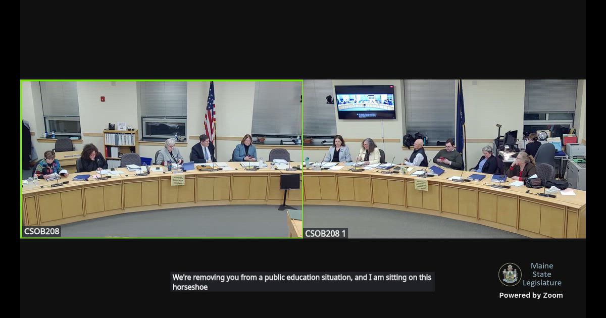 Hearing clip: ME: Charter school as an extension of public education in tax-credit debate