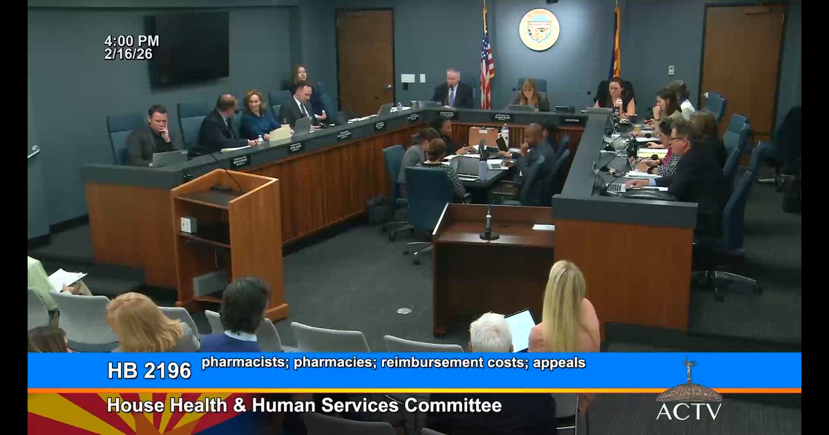 Hearing clip: AZ (HB2196: Kelsey Lundy/PCMA (for)) "cost shift...to benefit one industry"