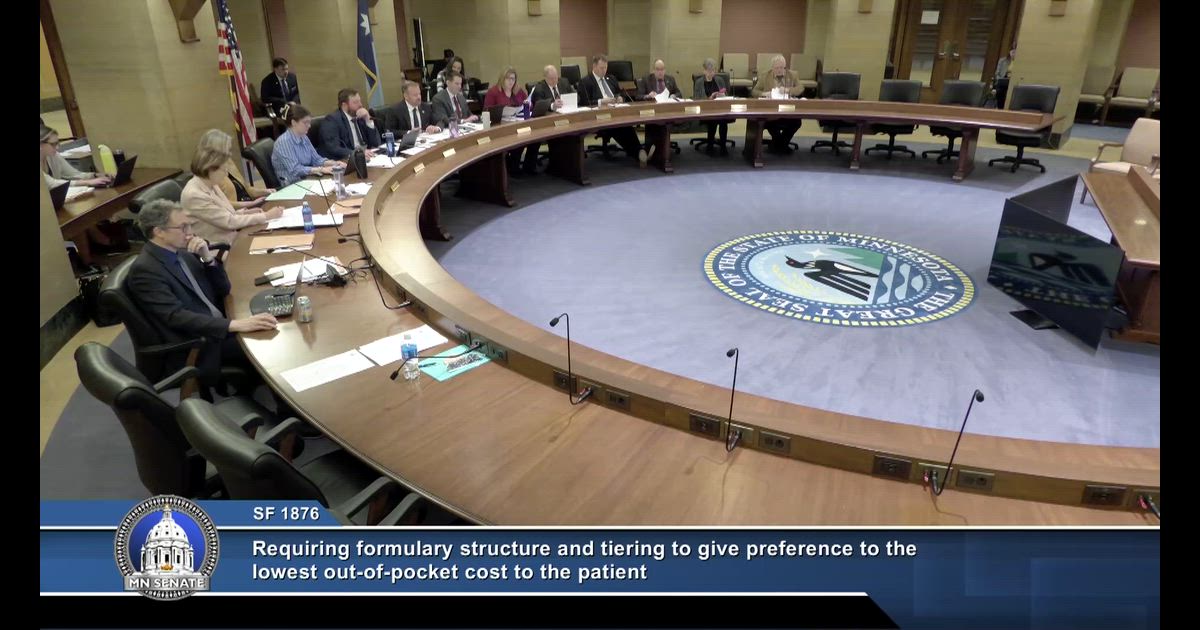Hearing clip: MN (SF 1876: Michelle Kermans (Prime Therapeutics) (for)) PBM opposes formulary mandate bill