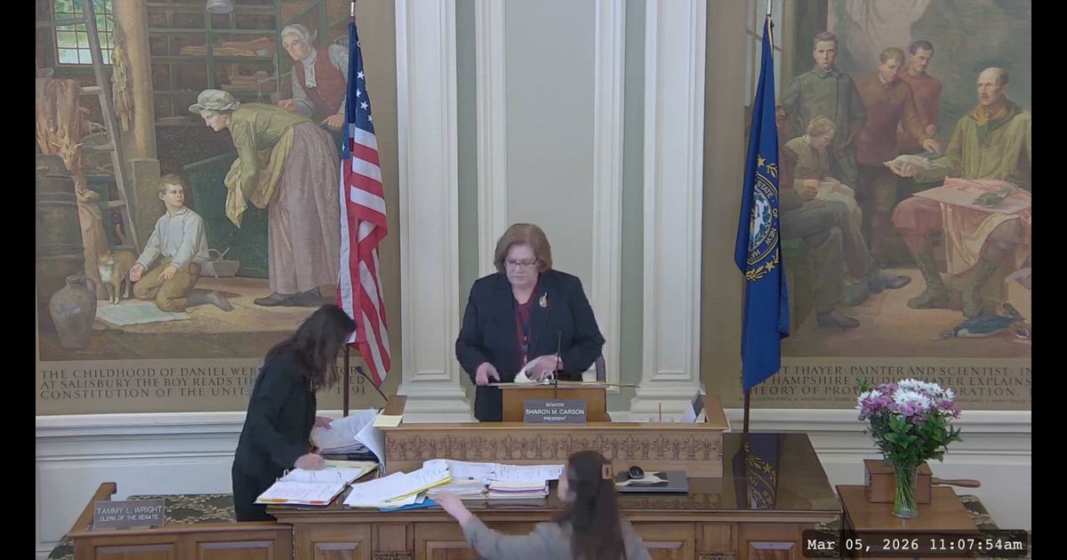 Hearing clip: NH: SB 654: Sen. Victoria Sullivan on employer on-site childcare tax credit