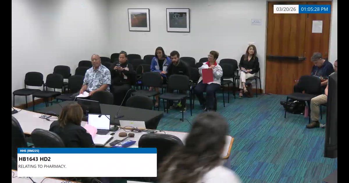 Hearing clip: HI (HB 1643: Corey Sanders, Hawaii Pharmacists Assoc. (against)) pushes back on PCMA audit amendments