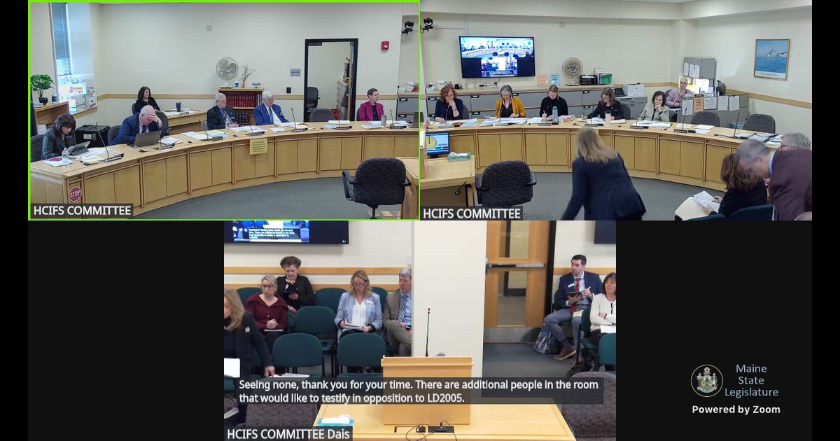 Hearing clip: ME (SP 821: Christine Osinfort (for)) opposes mail-order PBM mandate