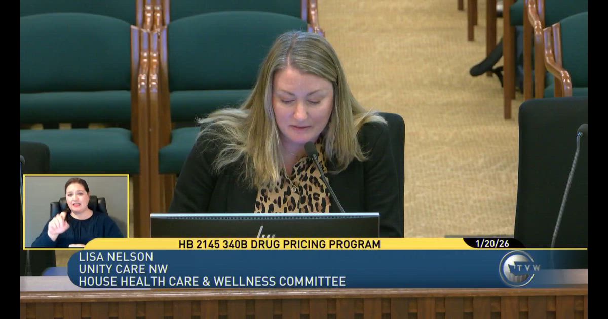 Hearing clip: WA (HB 2145: Eric Ross, NewHealth FQHC (against)) 340B protections restore balance for rural patients