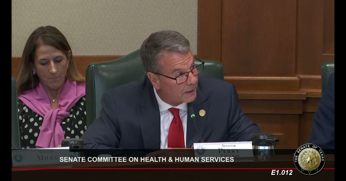 Watch Sen. Perry on USLege